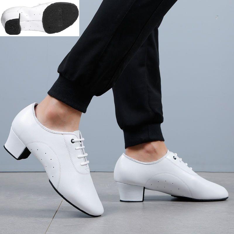 Natürliche Echte Leder Herren Tanzschuhe Square Dancing Gesellschaftstanzschuhe Latein Kinder Jungen Standardtanz Moderne Sneaker
