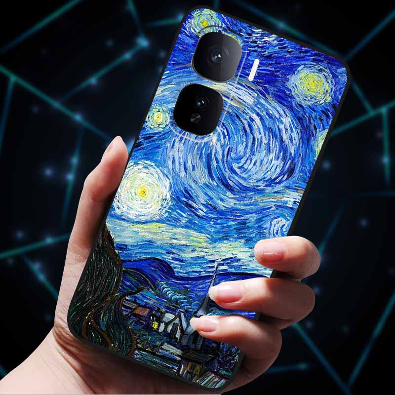 Kwiatowe Wytłaczane Etui 3D Dla vivo iQOO Neo 10 Etui 10Pro Miękkie Silikonowe Etui na Telefon dla vivo iQOO Neo 10 Pro Tylna Pokrywa Coque Torba