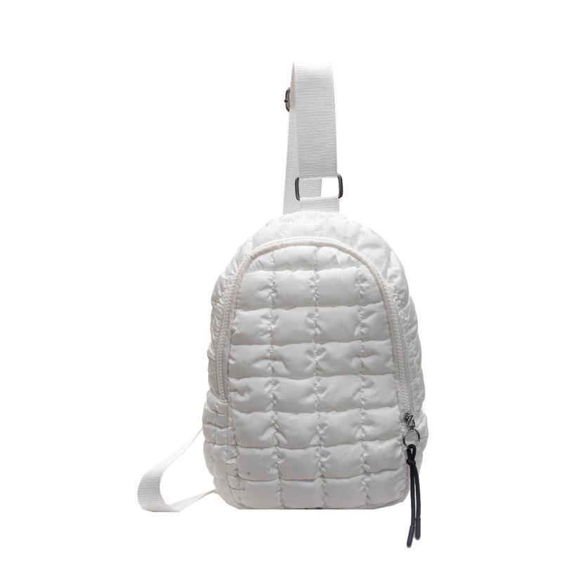 Bolsa de pecho simple para mujer nueva de otoño e invierno, ropa de algodón, bolso de hombro portátil, bolso bandolera personalizado para el trabajo
