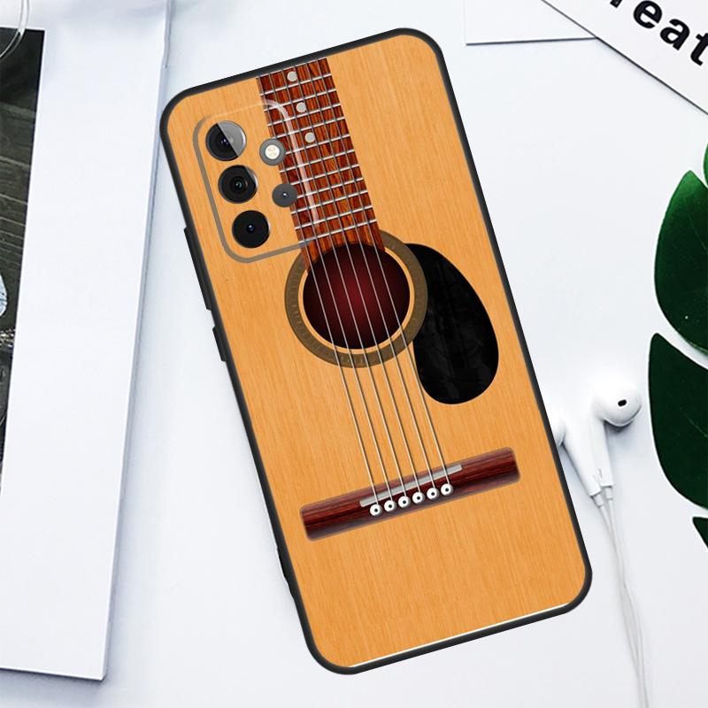 Guitar Music For Samsung Galaxy A55 A54 A35 A15 A34 A14 A53 A33 A13 A05 A06 A16 A22 A32 A52 Phone Case