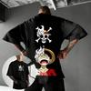 One Piece Anime Luffy Ace Straw Hat Pirates Graphic T Shirt Men Women 2026 Summer Short Sleeve Tee Vintage Streetwear Casual Top
