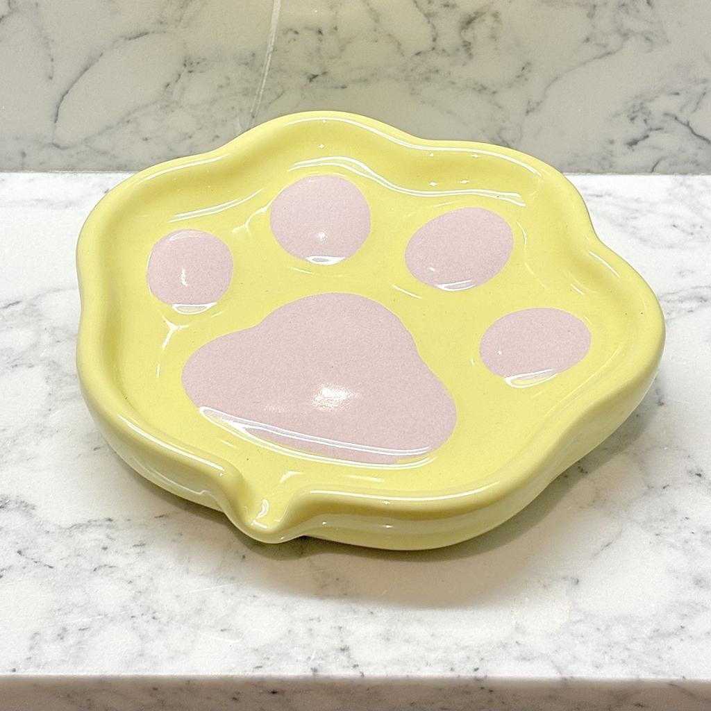 Cute Cat's Paw Liquid Soap Dispenser Shower Gel Shampoo Ceramic Soap Dispenser Cat'spaw Soap Container Bathroom Accessories Gift