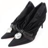 Ausgezeichnete Pumps Mit Perlenband Schwarz Satin Damen 36 Gebraucht