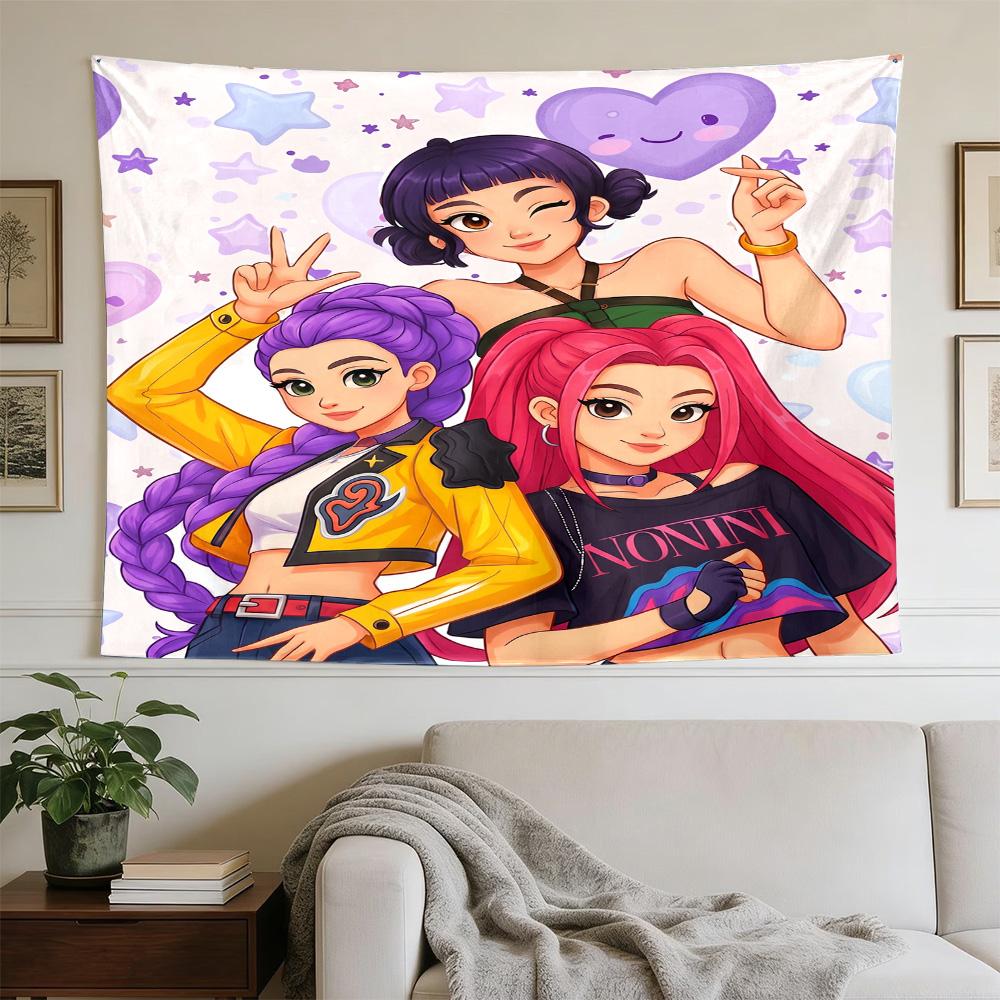 Dance Party Stars Decorative Wall-Hanging Tapestry, Home Ornament for Living Room,Dorm and Fan Parties,Multi-style,celebrities,cartoons,music,sports s