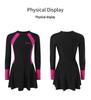2026 Women's Seaside Sun Protection Jellyfish Skirt-Style One-Piece Snorkeling Surfing Suit