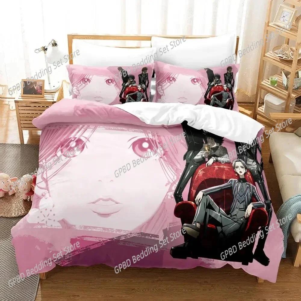 Anime Nana Black Stones Bedding Set For Bedroom Soft Modern Bedspreads Comefortable Kids Duvet Cover Quilt Cover And Pillowcase