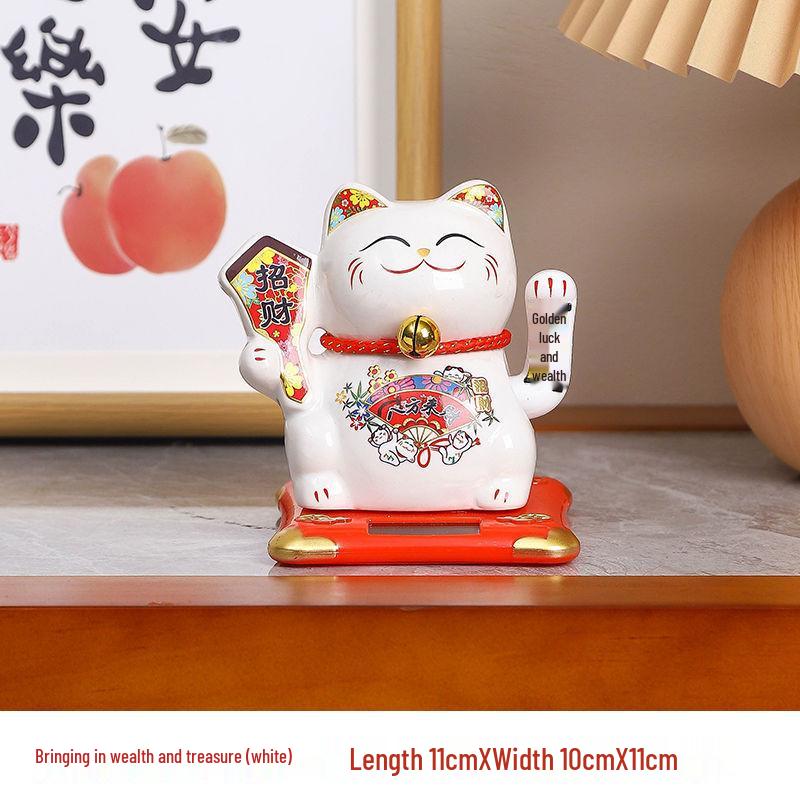 

2025 Солнечный Кот Удачи: Автоматическое машущее украшение для автомобиля, дома, офиса, магазина