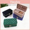 Fashionable Double Layer Jewelry Storage Box With Zipper For Home And On The Go