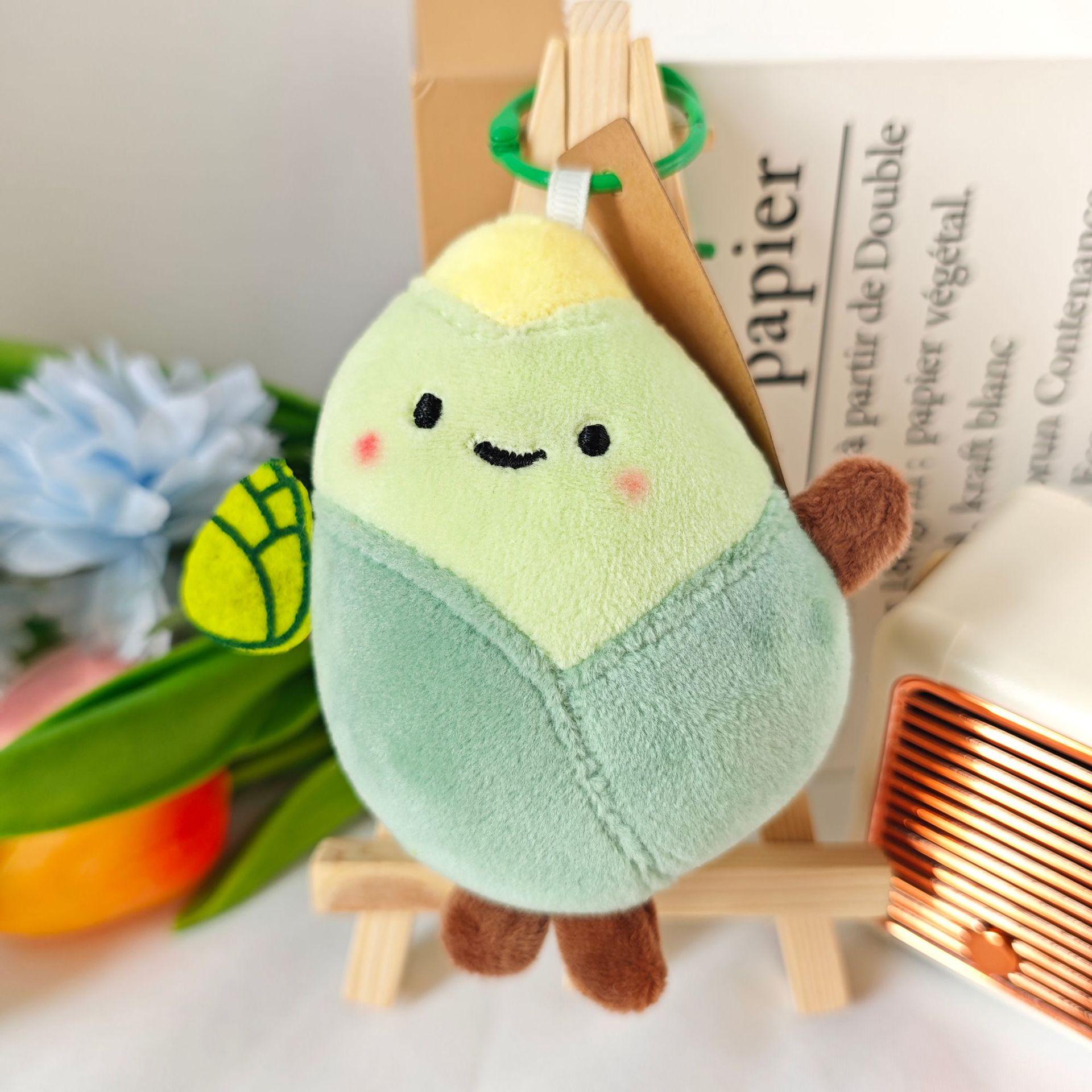

Beautiful Moral Fruit Plush Pendant Short Plush Keychain Apple Doll Backpack Juvenile Accessories 10cm