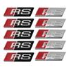 2026 2/5/10Pcs Car RS Sline Badge Steering Wheel Sticker Accessories for Audi Sline A4 B7 B8 B9 A3 8P 8V 8L A5 A6 C6 C5 C7 A1 Q2 Q3