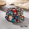 Bohemian bracelet creative tassel multi-layer beaded bracelet