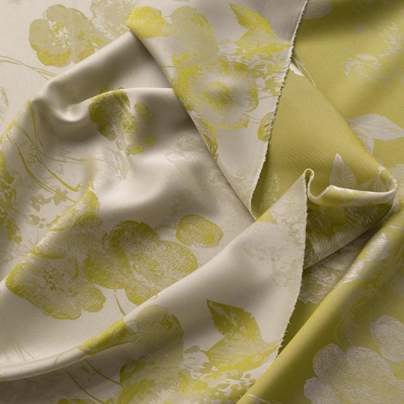 100x140cm Butterfly Yarn Dyed Jacquard Fabric Chinese Style Skirt Clothing Colorful Brocade Handmade Diy Sewing Cloth Material