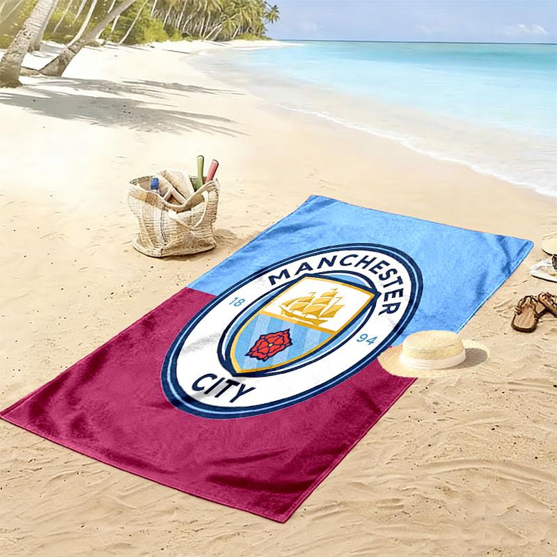 MCFC poster Print Beach Towel, Large Soft Quick Dry Towel for Beach Camping Swimming