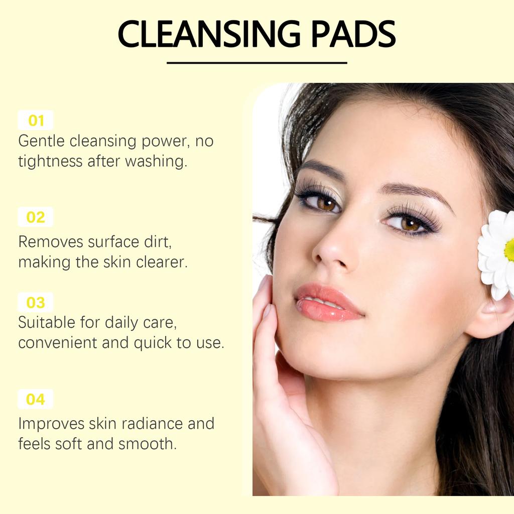 Das Gesichtsreinigungspad reinigt sanft, spendet Feuchtigkeit und erfrischt und reinigt die Poren des Gesichts tiefenwirksam. 20 ml