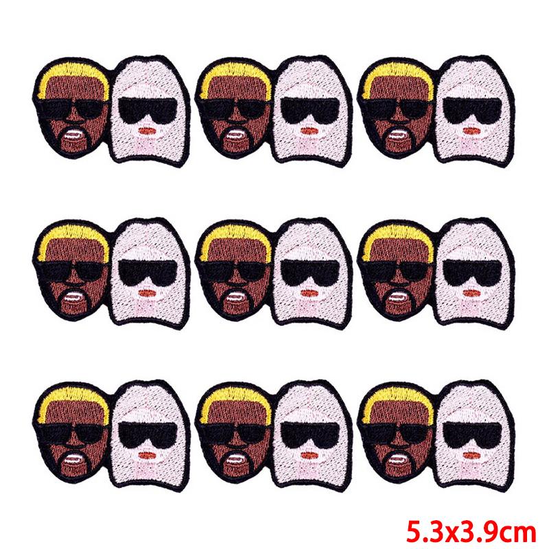 10 sztuk/partia hurtownia łatka haftowana żelazko na plastry na ubrania naszywki na ubrania kurtki wystrój aplikacja materiały szyć