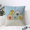 SSumikkogurashi Cushion Cover Eco Linen Pillow Case DoubleSided Print Breathable Durable Zipper Home Decor Gift