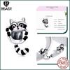 BISAER Plata 925 Encanto Lindo Perro Cuentas Perro Salchicha Mascota Animal Colgante Chapado en Platino Apto Mujeres Pulsera DIY Joyería Fina
