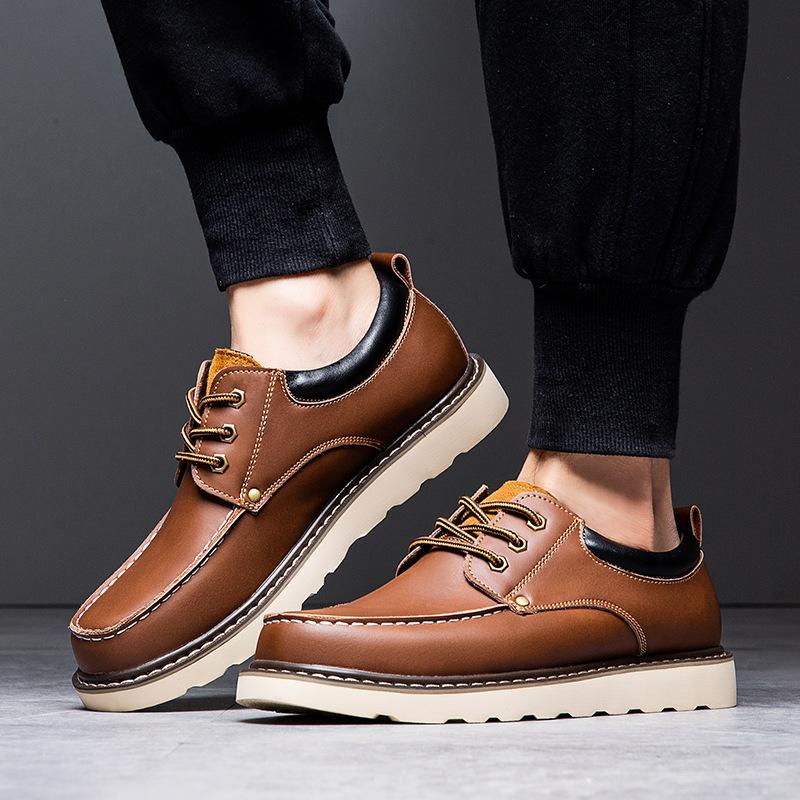 Plus 46 47 48 Classic Men's Casual Genuine Leather Shoes Loafers Daily Work Driving Shoes High-quality Casual Man Platform Shoe