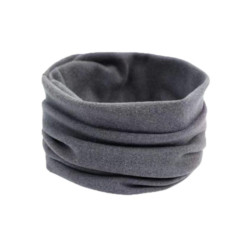 

Winter Fleece-Lined Thickened Neck Warmer/Collar for Men & Women - Cold-Resistant Neck Gaiter for Cycling, Cervical Protection серый