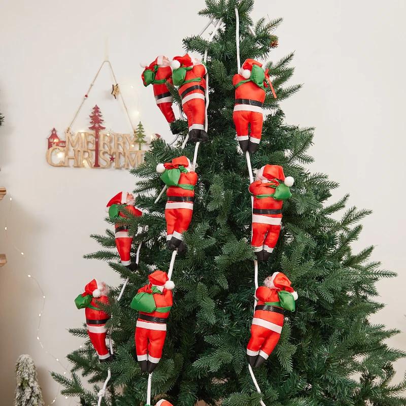 Santa Claus Ladder Doll Christmas Tree Hanging Decoration Interior Door Wall Christmas Pendant Christmas Gift