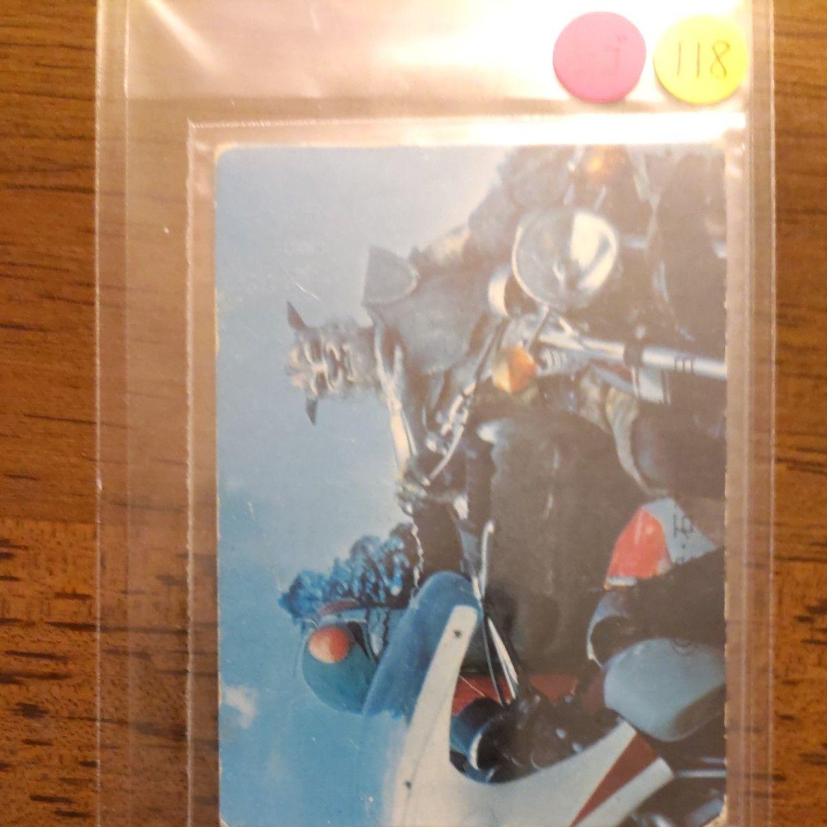 Использованная старая карточка Calbee Kamen Rider Новая Готическая версия Нет. 118 Средний продукт