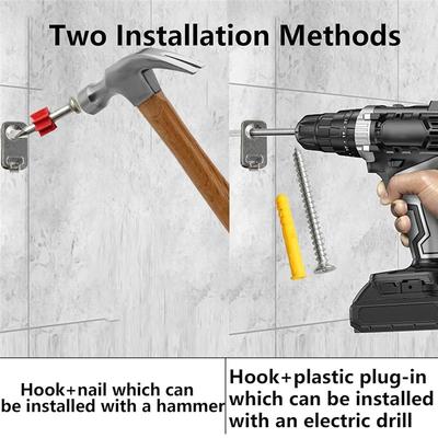 M-Modern-12PCS Wall Mount Hooks, Stainless Steel Hook, Heavy Duty Single Hole Hanger, Mini Hook