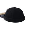 Japanese Black Casual Versatile Trendy Male Landlord Hat Winter Wool Small Round Hat Brimless Knitted Melon Leather Hat Cold Hat Women
