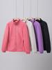 Double-Sided Fleece Women's Hoodie - Soft, Skin-Friendly, Stand Collar, Zipper for Autumn/Winter