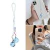 User Friendly Silicone Phone Lanyard Portable Blue White Cloud Glowing Phone Lanyard Unique Phone Chain Accessory