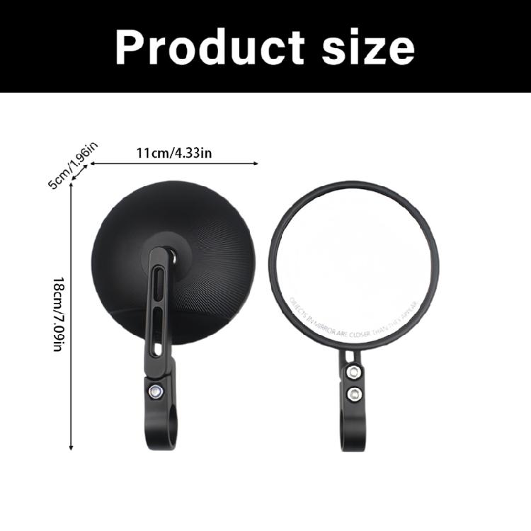 Oversized Rearview Mirror for Motorcycles All Directional Rotation Quick Release Clamps Suitable for Multiple Bike Model