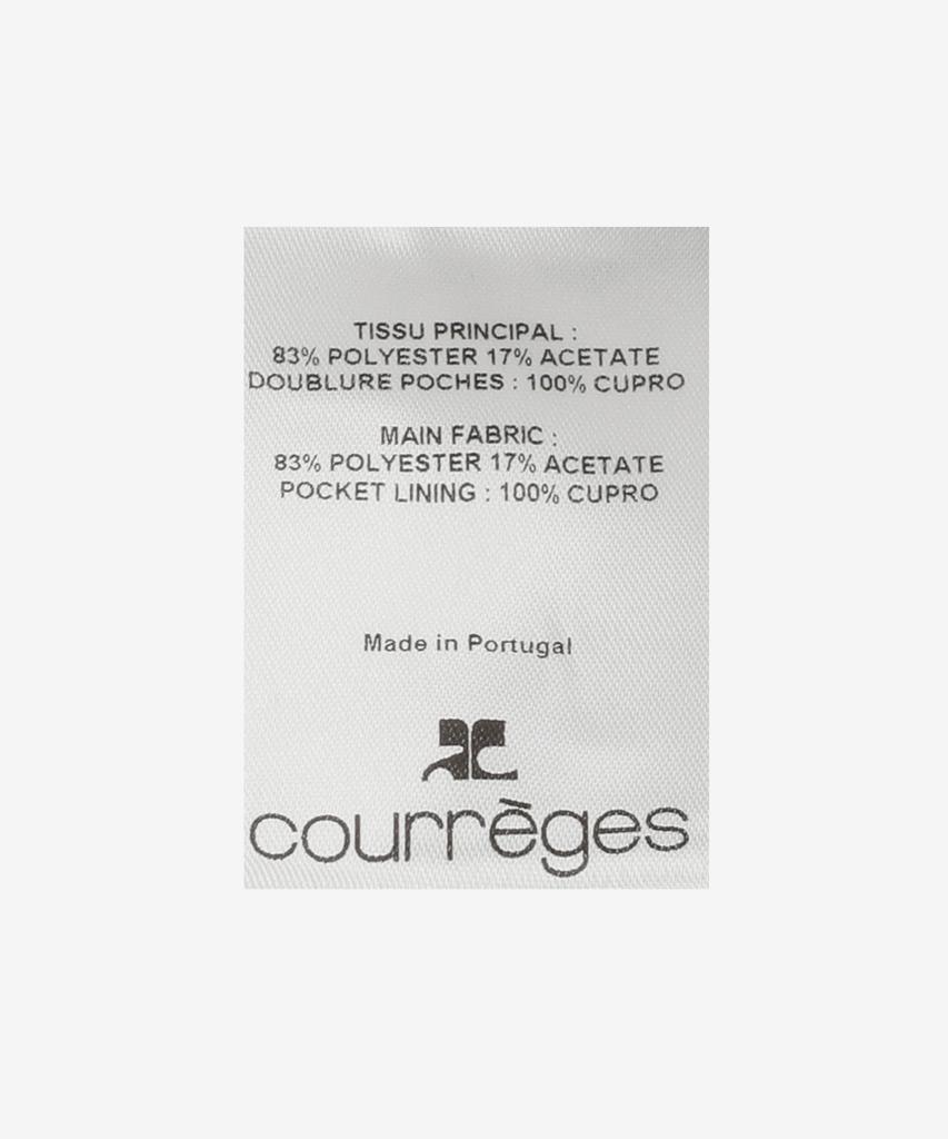 COURREGES Two-Pocket Twill Mini Skirt - Black / Vescju188Pl00079999