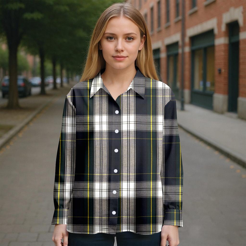 Women's Shirt Blouse Print Button Long Sleeve Casual Basic Shirt Collar Regular Top