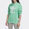 Adidas Originals Trefoil Print Crewneck Sweatshirt Women Sweatshirt Mint-Green FM3290