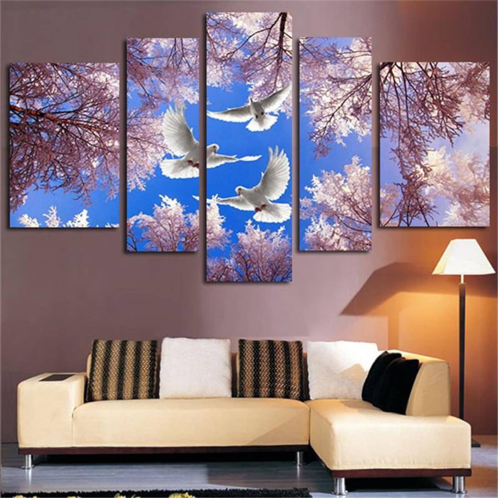 

5-Panel Canvas Wall Art Modern Living Room Decor with 5-Piece 20X35 20X45 20X55CM
