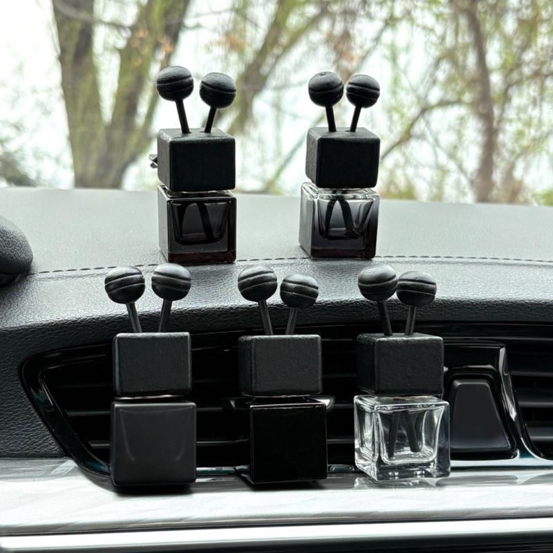 8ML Car Air Vent Essential Oil Bottle Empty Glass Container For Fragrances Dispensing Essential Oil Diffuser
