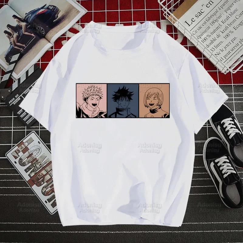 Gojo Satoru Jujutsu Kaisen Otaku Harajuku Man T Shirts Tees Shirt Tops Design Short-Sleeved Aesthetic Anime T Shirt
