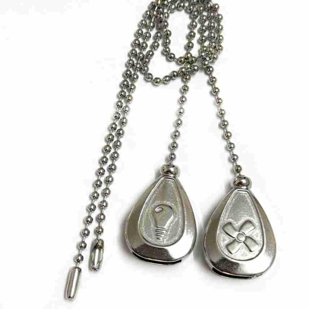 Bronzed Ceiling Fan Pull Chain Extension Classic Drop Shaped Pendant Pull Chains For Ceiling Fans And Lights, Decorative Fan Pulls Extenders