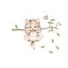 Cute Cat Branch Wall Stickers Detachable Beautiful Switch Decals Exquisite Colorful Decoration For Homes Offices Corridors
