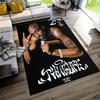 2pac Teppich Perfekt für Spielzimmer Außenbereich Eingangsbereich Foyer Rutschfester Teppich Anime Bürodekoration Geschenk für Festivals