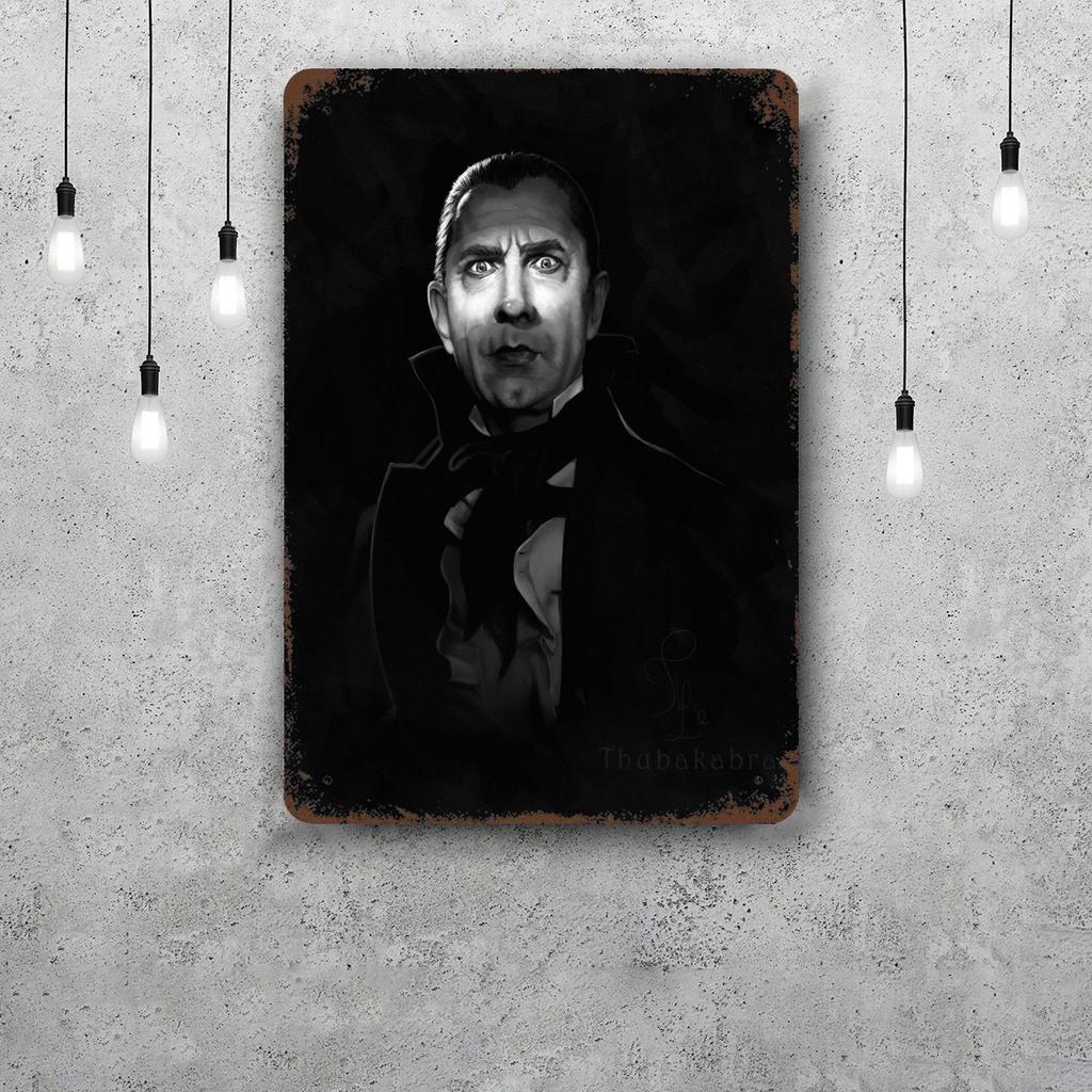 bela lugosi dracula actor Tin Sign Home Decor Wall Decor Art Wall Mural Room Decoration Decor Retro Metal Sign Plate Bar Posters