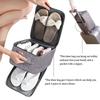 Breathable Mesh Travel Shoe Bag Double Layer Shoes Packaging Pouch  For Business Trip