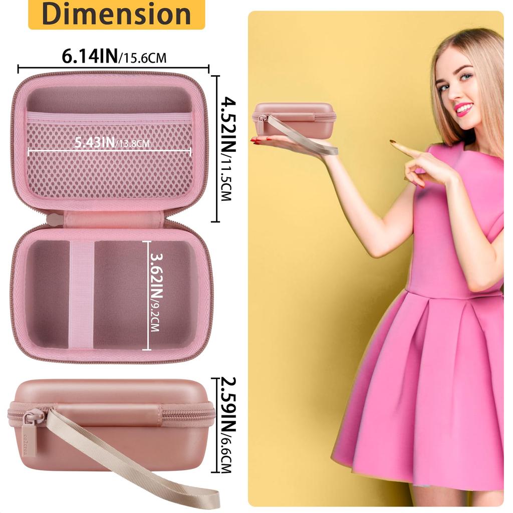 (Case Only) Fujifilm Instax Mini Link3 Smartphone Printer/Photo Printer Case, Pink - co2CREA