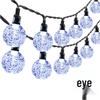 LED Solar Waterproof Crystal Ball String Lights for Outdoor Patio and Camping Decor
