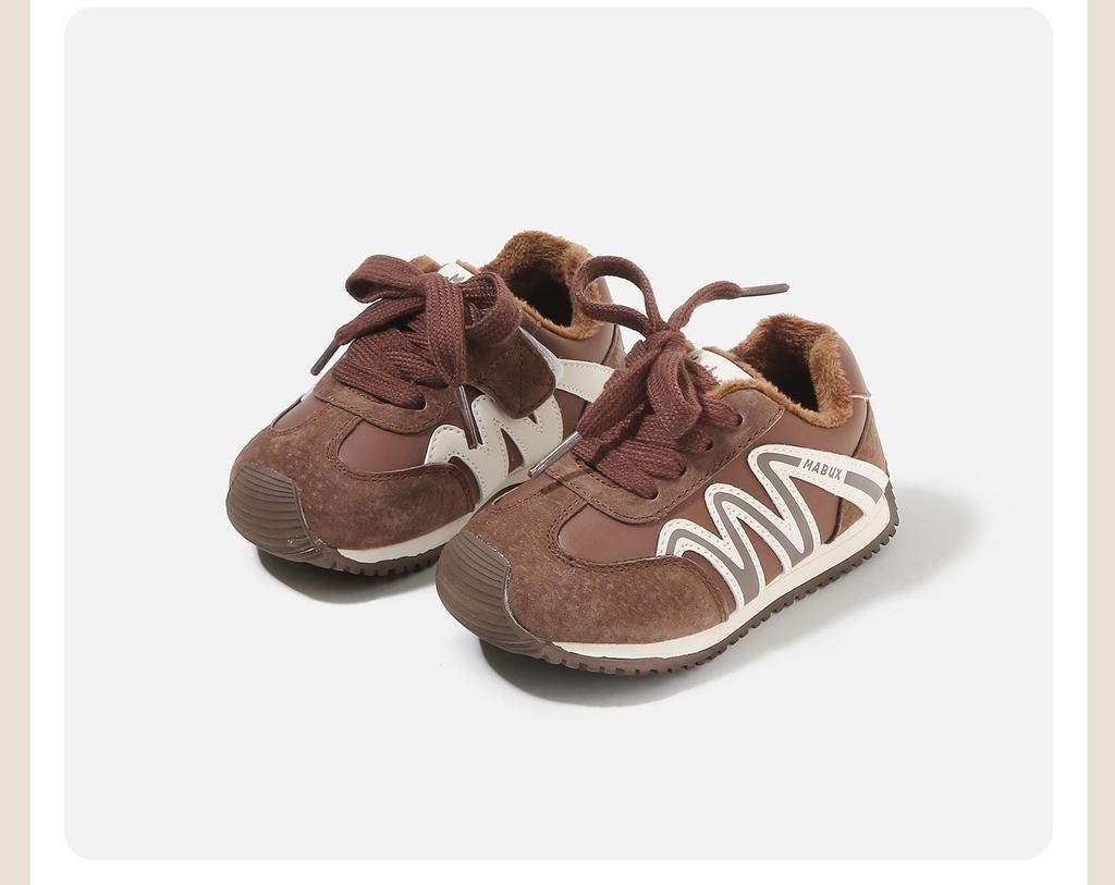 Winter Kids' Velcro Sports Shoes - Soft Sole, Fashionable for Boys & Girls