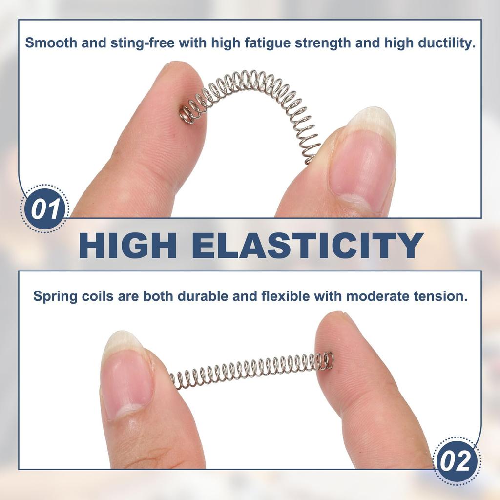 uxcell Compression Springs, 0.02 x 0.4 x 2.0 inches (0.5 x 10 x 50