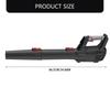 Cordless Electric Leaf Blower 580CFM 160MPH Power With 2 Speeds And Tubes 2X4.0Ah Batteries Lightweight Handheld Design For Yard Snow Debris Cleaning
