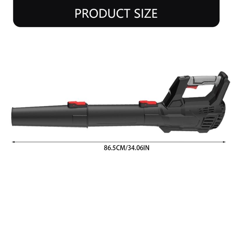 Cordless Electric Leaf Blower 580CFM 160MPH Power With 2 Speeds And Tubes 2X4.0Ah Batteries Lightweight Handheld Design For Yard Snow Debris Cleaning