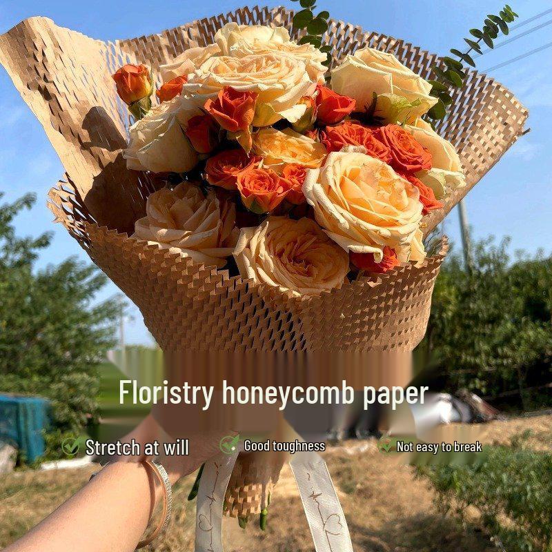 Honeycomb Kraft Paper Roll for Cushioning and Gift Box Padding