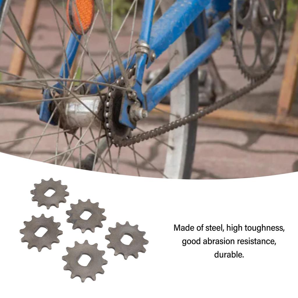 5pcs 420 Engine Sprocket Steel 12x17mm Inner Diameter Motor Chain Wheel for MY1020 High Speed Motor 12T
