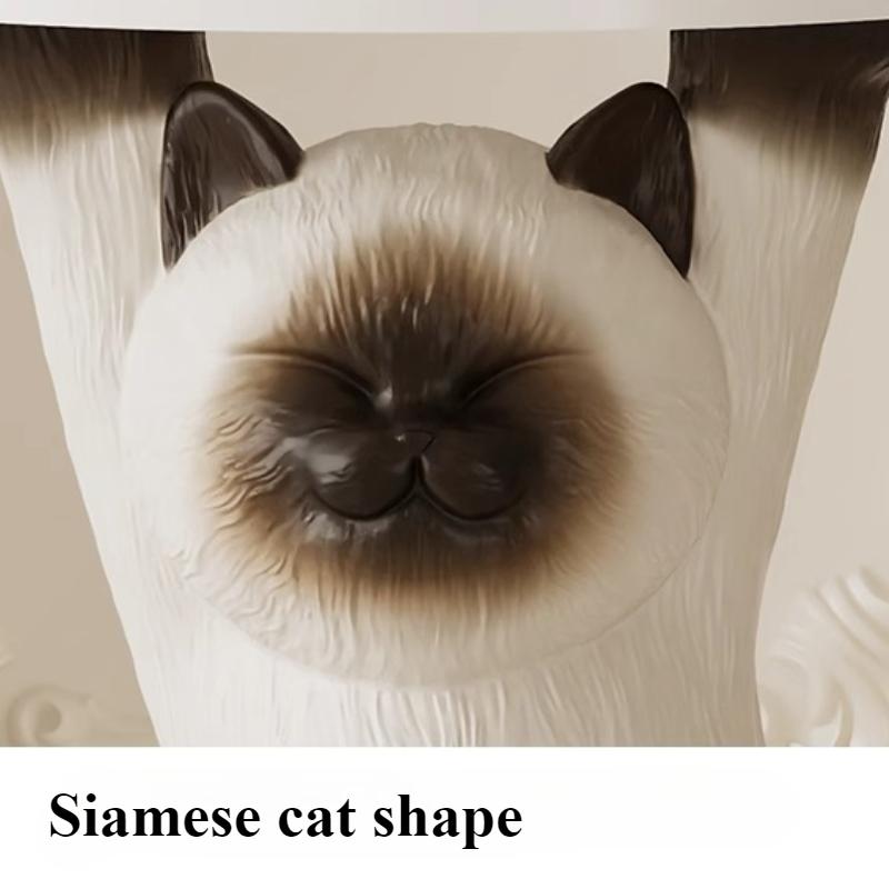 Cute Cat Figurine Modern Living Room Bedside Table Bedroom Creative Sculpture with Storage Tray Home Decoration Furniture